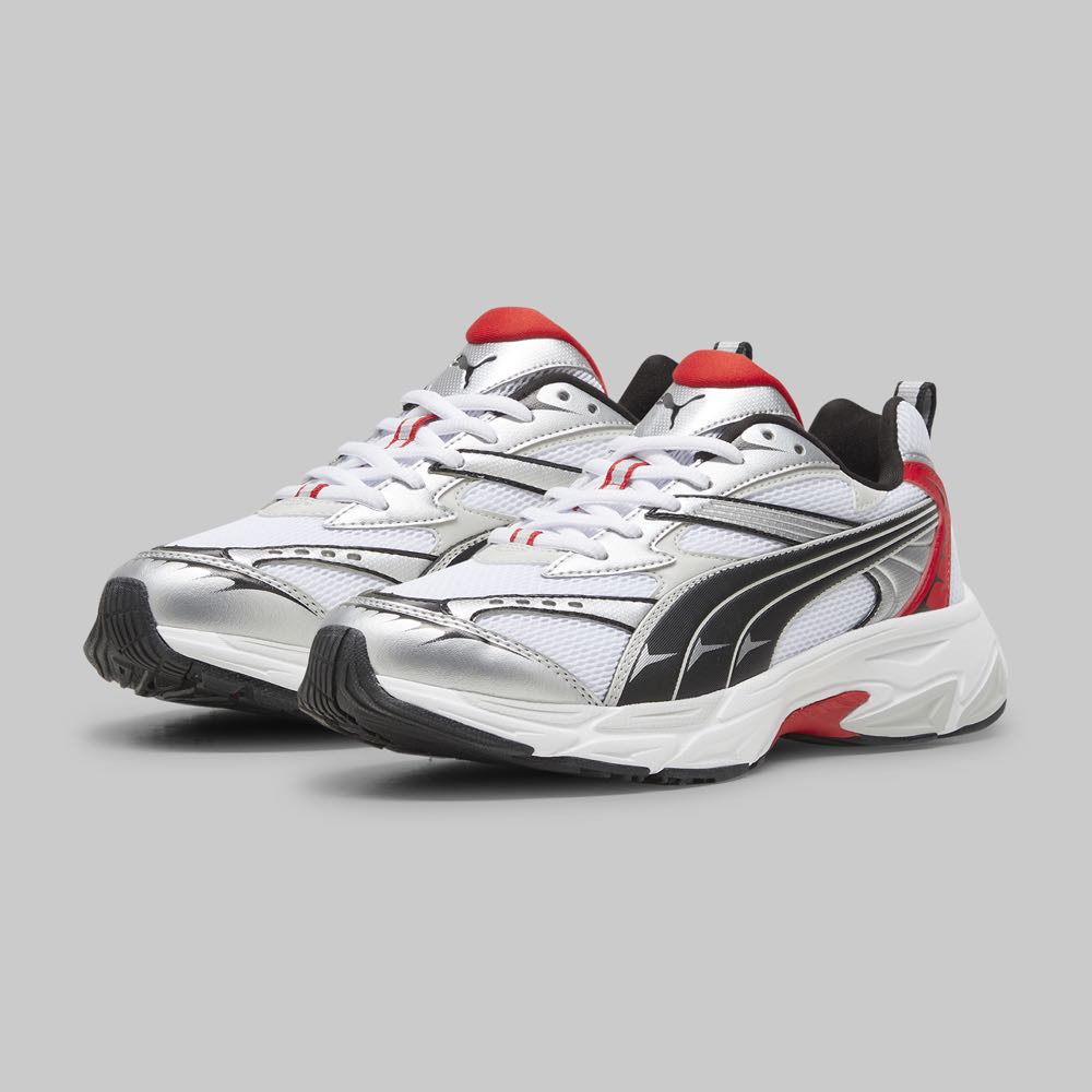 PUMA Teveris NITRO Sneakers – White/Silver/Red/Black