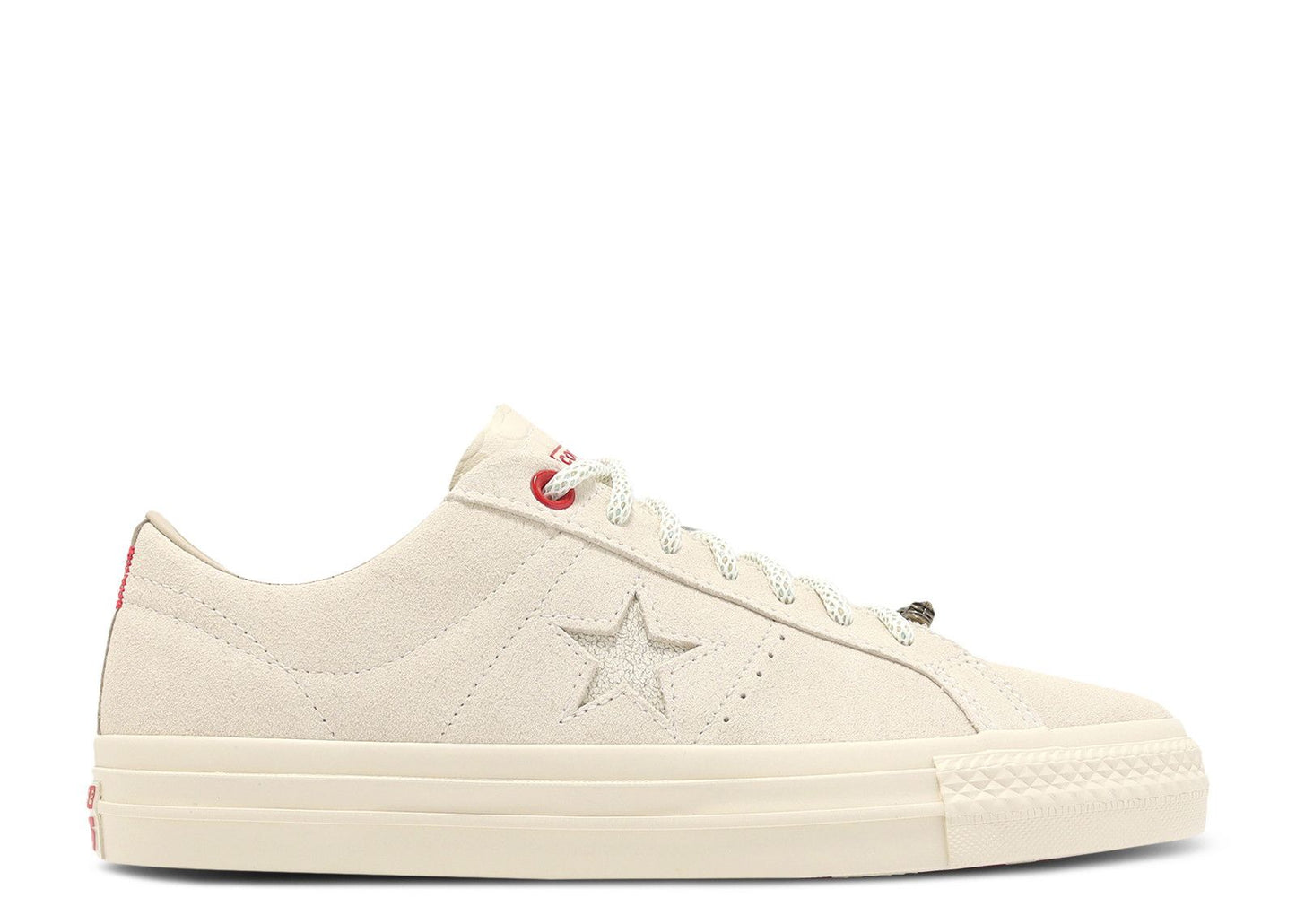 Converse One Star Pro Unisex Krem Deri Sneaker