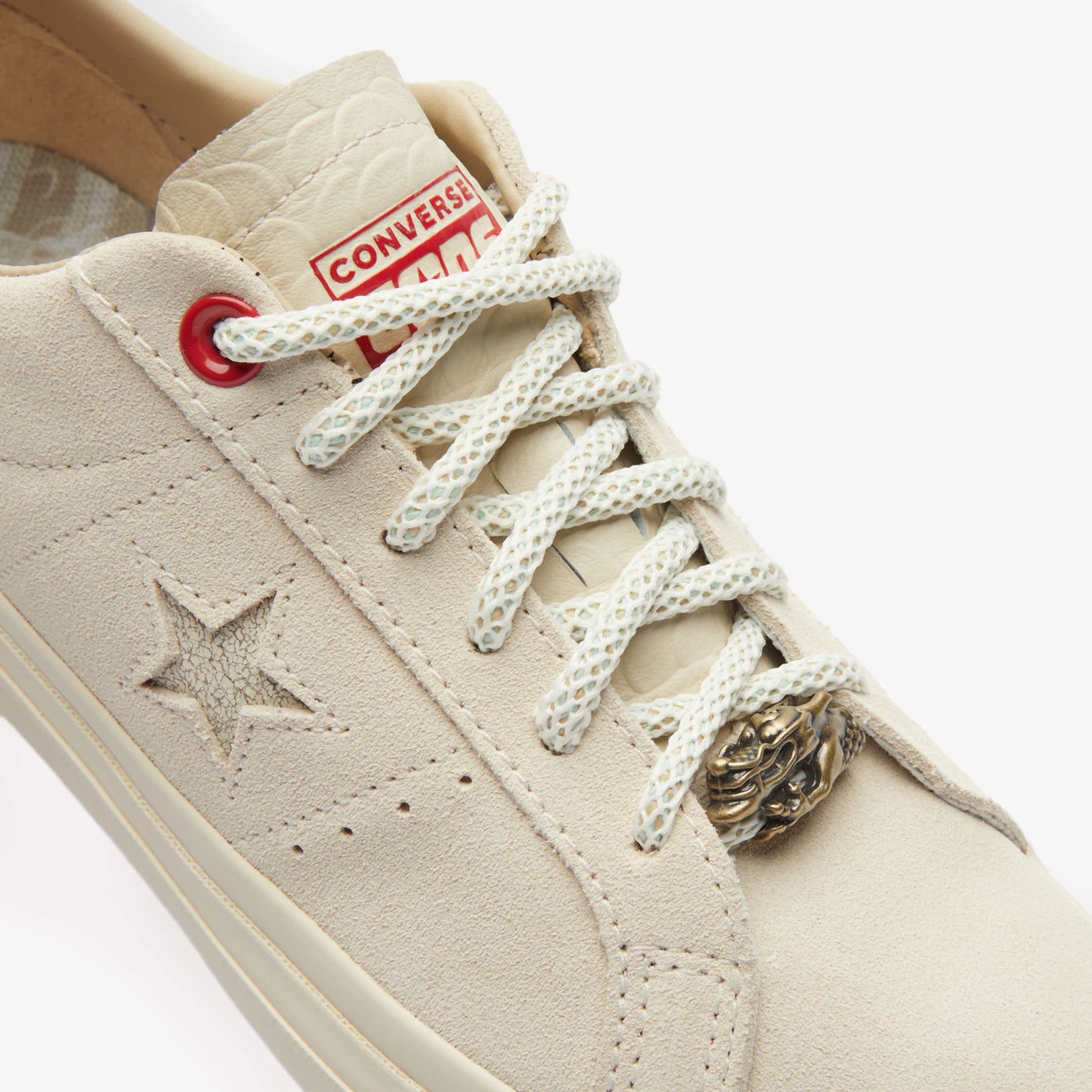 Converse One Star Pro Unisex Krem Deri Sneaker