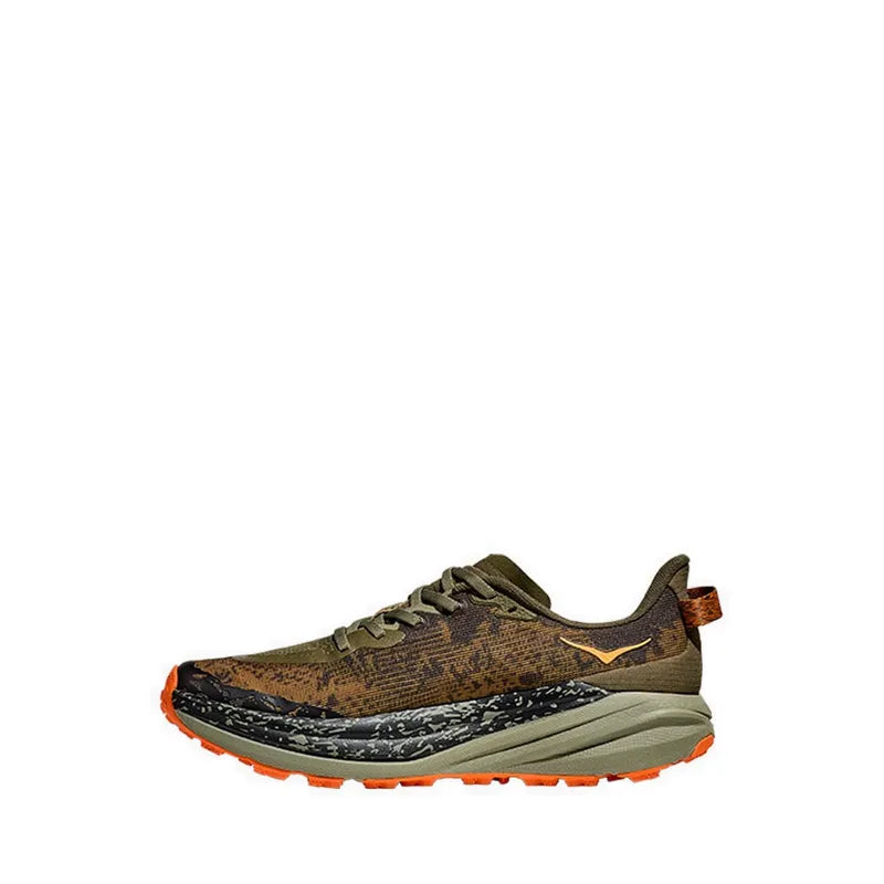 Hoka Speedgoat 6 Men's Running Shoes - Antique Olive / Squash