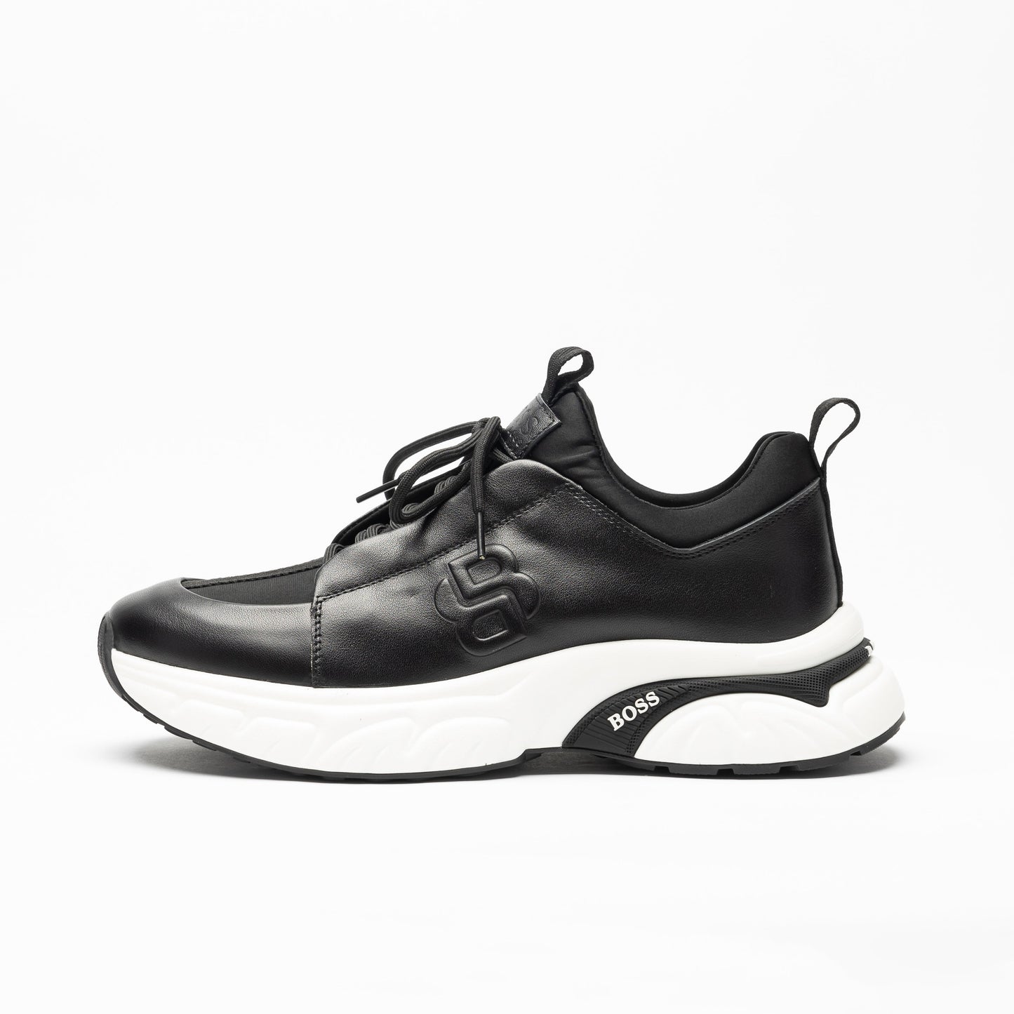Men's BOSS Black Hybrid Leather Sneakers