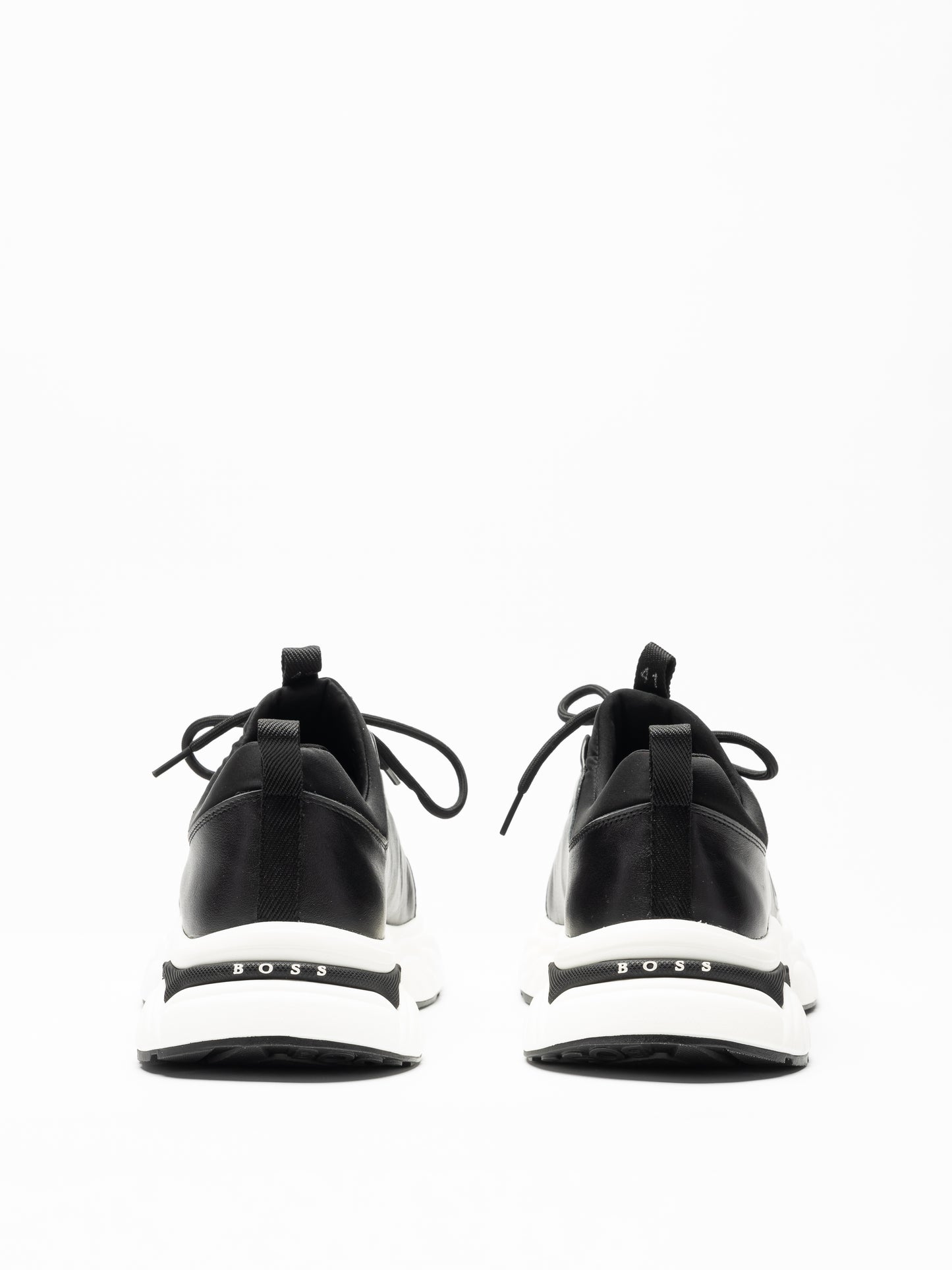 Men's BOSS Black Hybrid Leather Sneakers