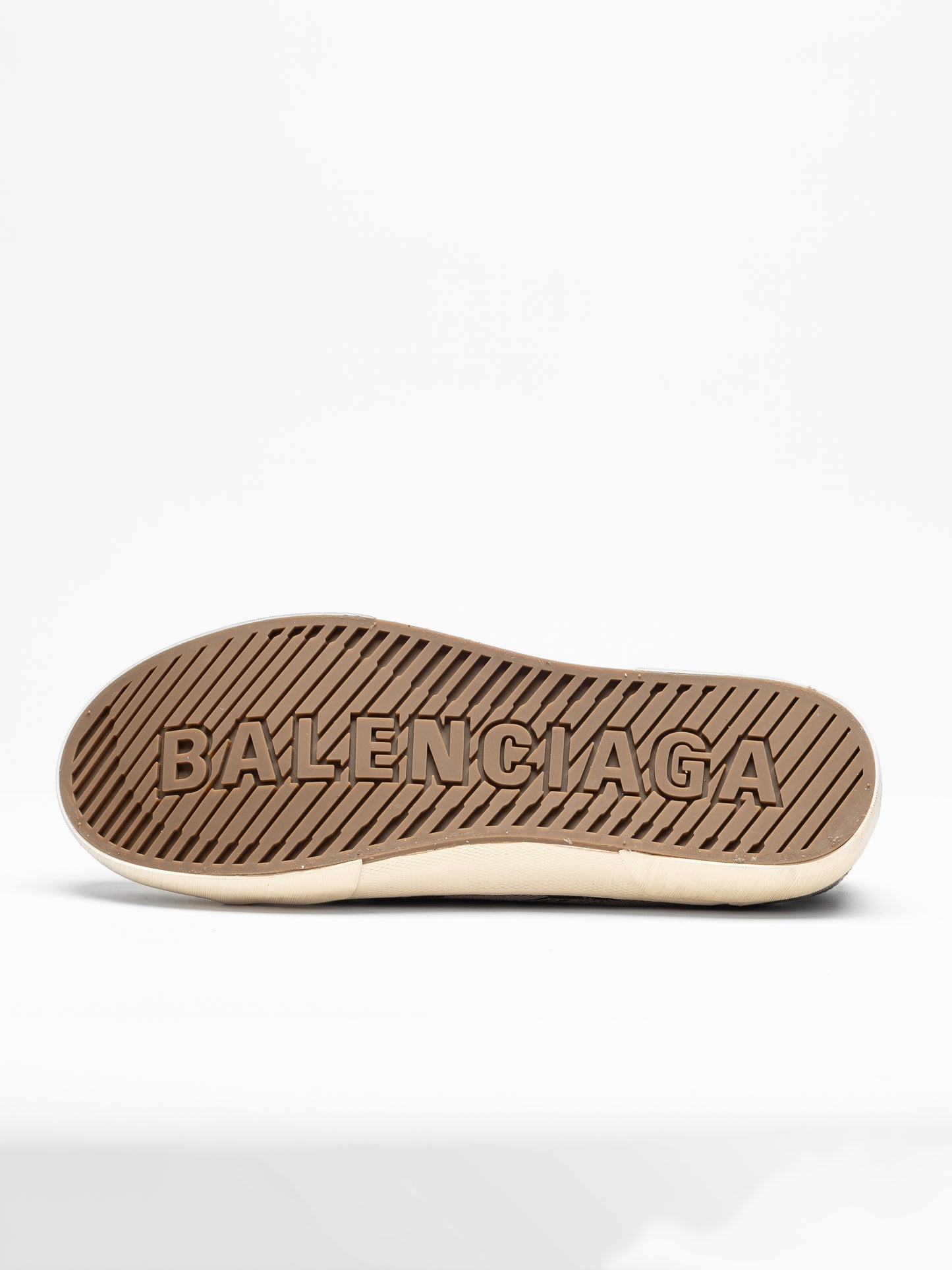 Balenciaga Men’s Vintage Canvas Lace-Up Sneakers – Brown Monogram