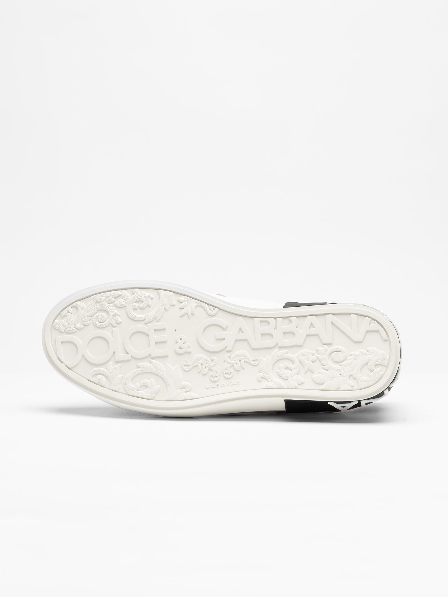 Dolce & Gabbana Portofino Touch‑Strap Sneakers – White / Blue