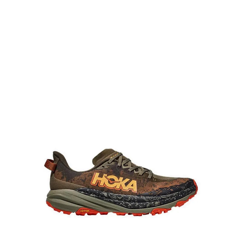 Hoka Speedgoat 6 Men's Running Shoes - Antique Olive / Squash