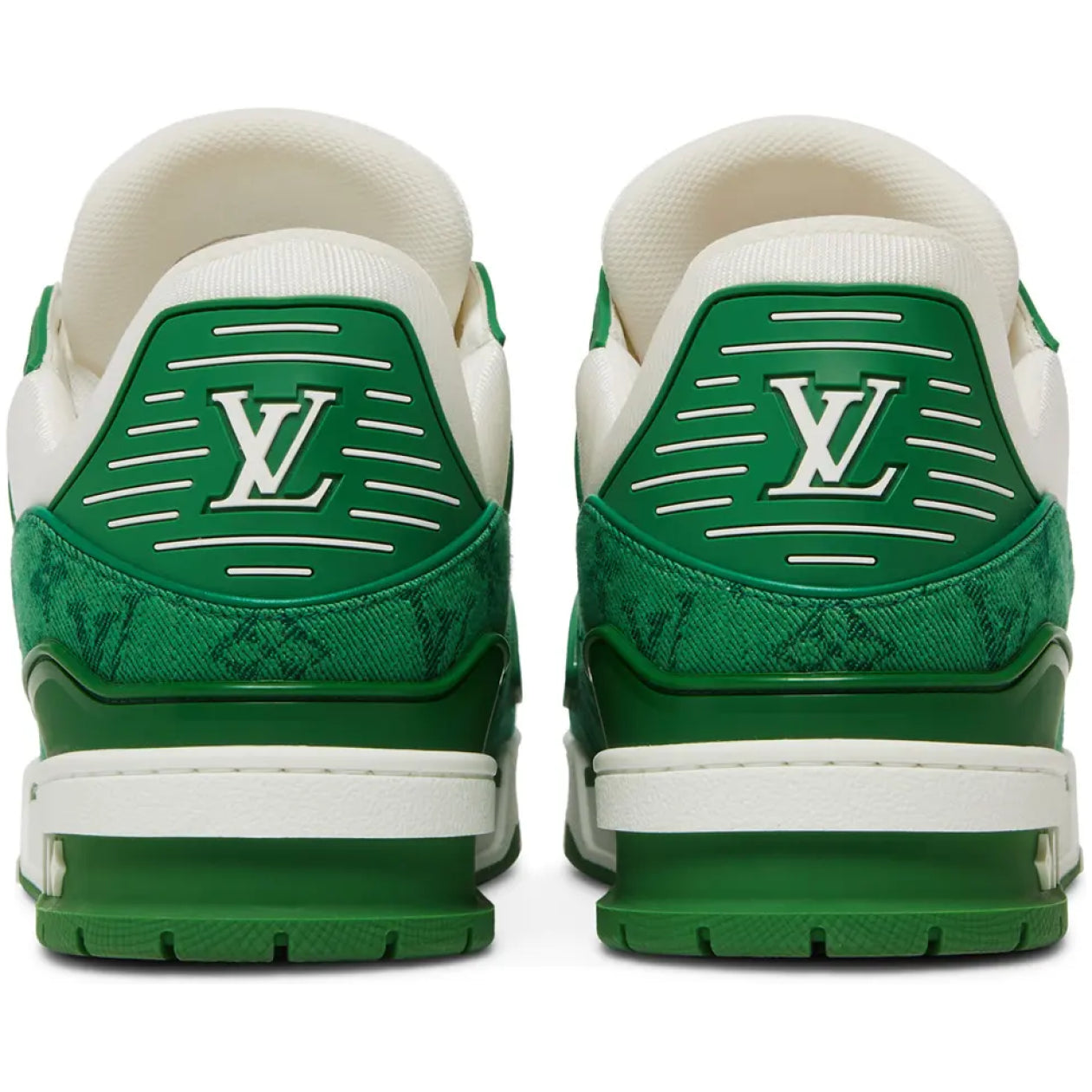 Louis Vuitton trainer green monogram
