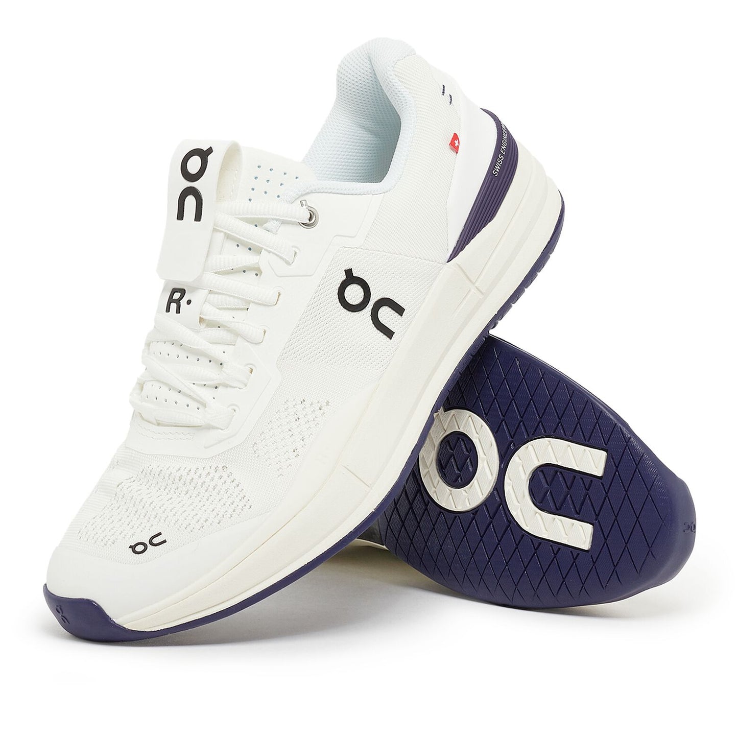 On Men's THE ROGER Pro LTD White/Acai Tennis Shoes Sneakers