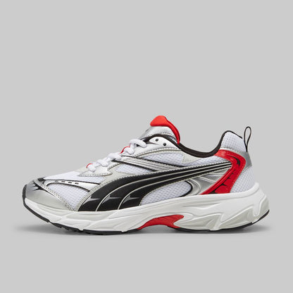 Teveris NITRO Sneakers – White/Silver/Red/Black