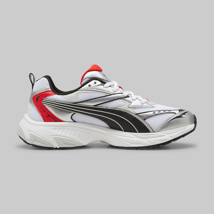 Teveris NITRO Sneakers – White/Silver/Red/Black