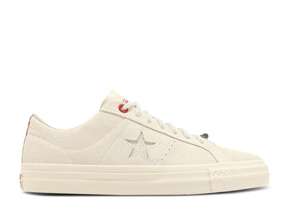 One Star Pro Unisex Krem Deri Sneaker