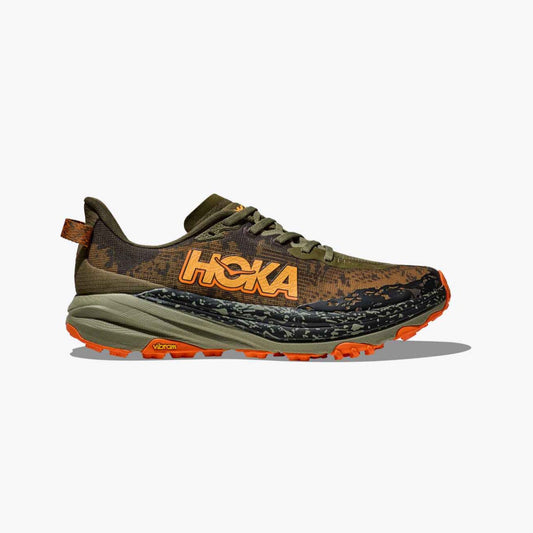 Hoka Speedgoat 6 Men's Running Shoes - Antique Olive / Squash