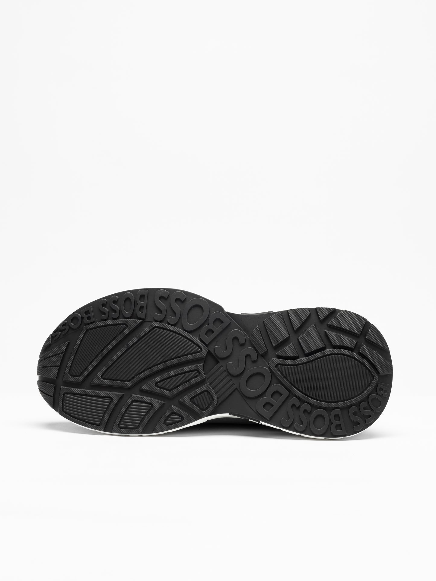 Men's BOSS Grey Hybrid Suede Sneakers