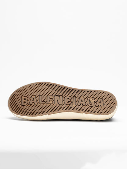 Balenciaga Men’s Vintage Canvas Lace-Up Sneakers – Brown Monogram