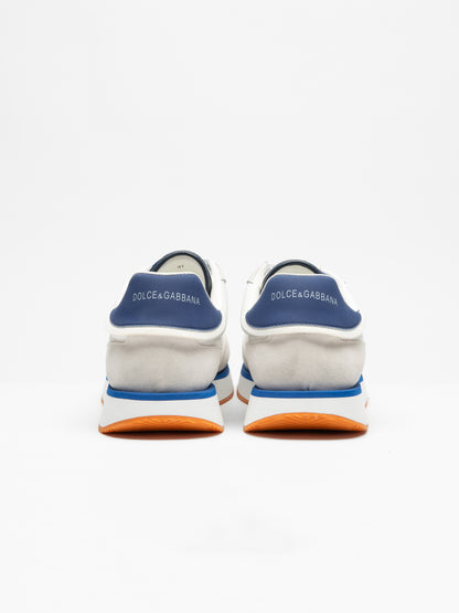 Aria branded suede and mesh trainers