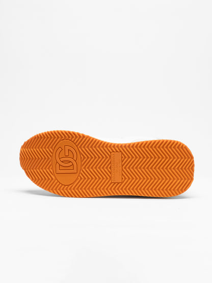Aria branded suede and mesh trainers