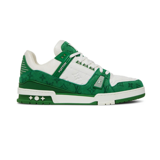 Louis Vuitton trainer green monogram