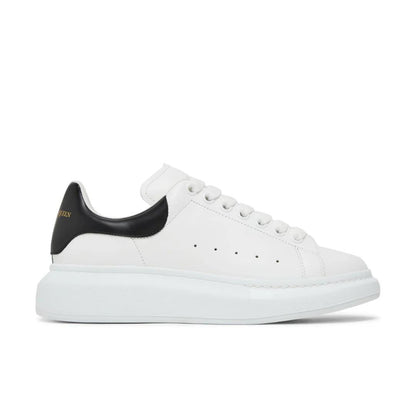 Oversized Sneakers – White with Black Heel Tab