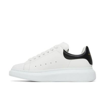Oversized Sneakers – White with Black Heel Tab