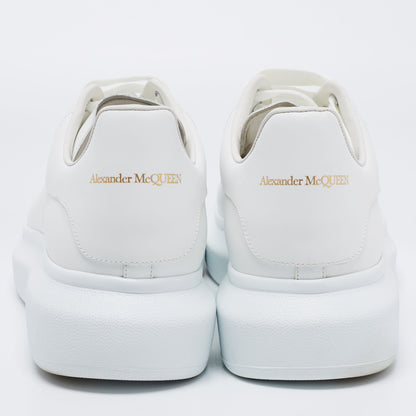 Oversized Leather Sneakers – Triple White