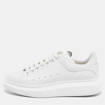 Oversized Leather Sneakers – Triple White